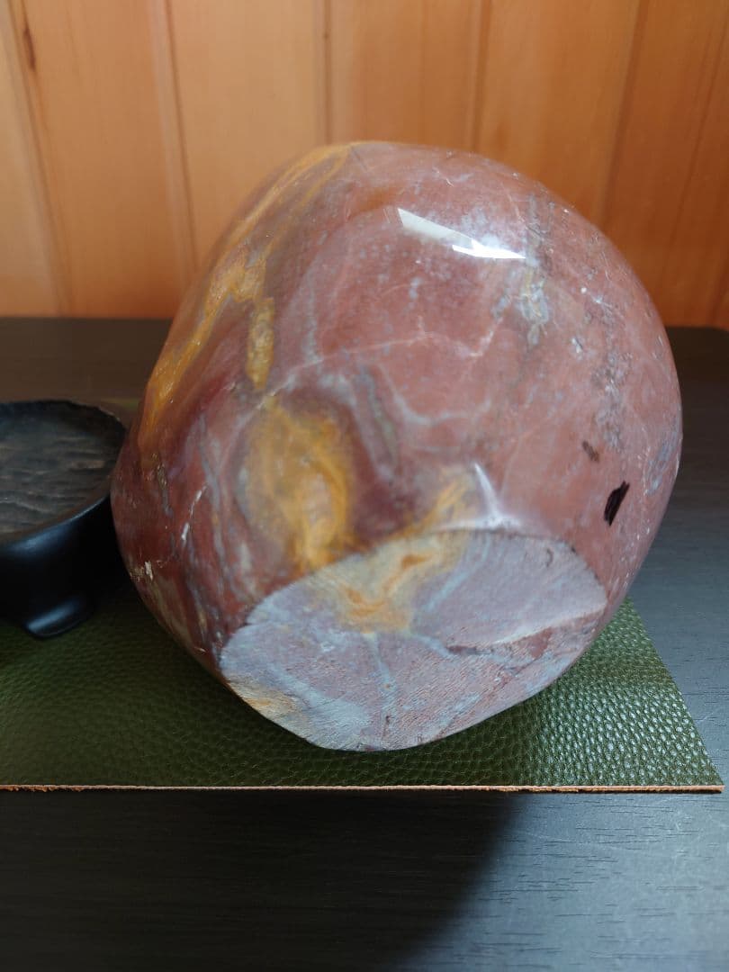 津軽　錦石 鑑賞石　青森県津軽西海岸　自然石　盆石　水石　赤石