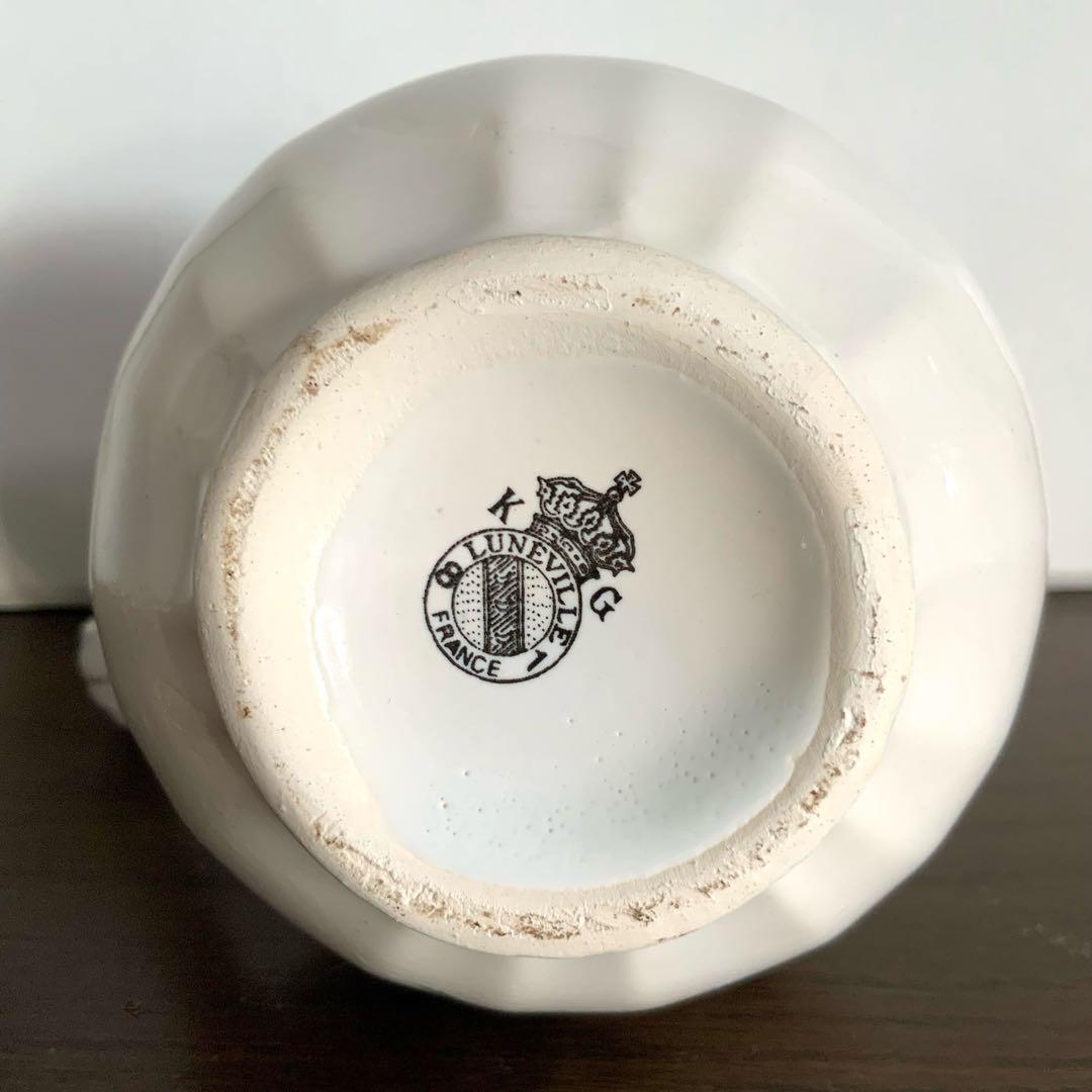 リュネヴィル　Lunéville ポット　シュガーポット　クリーマーのセット