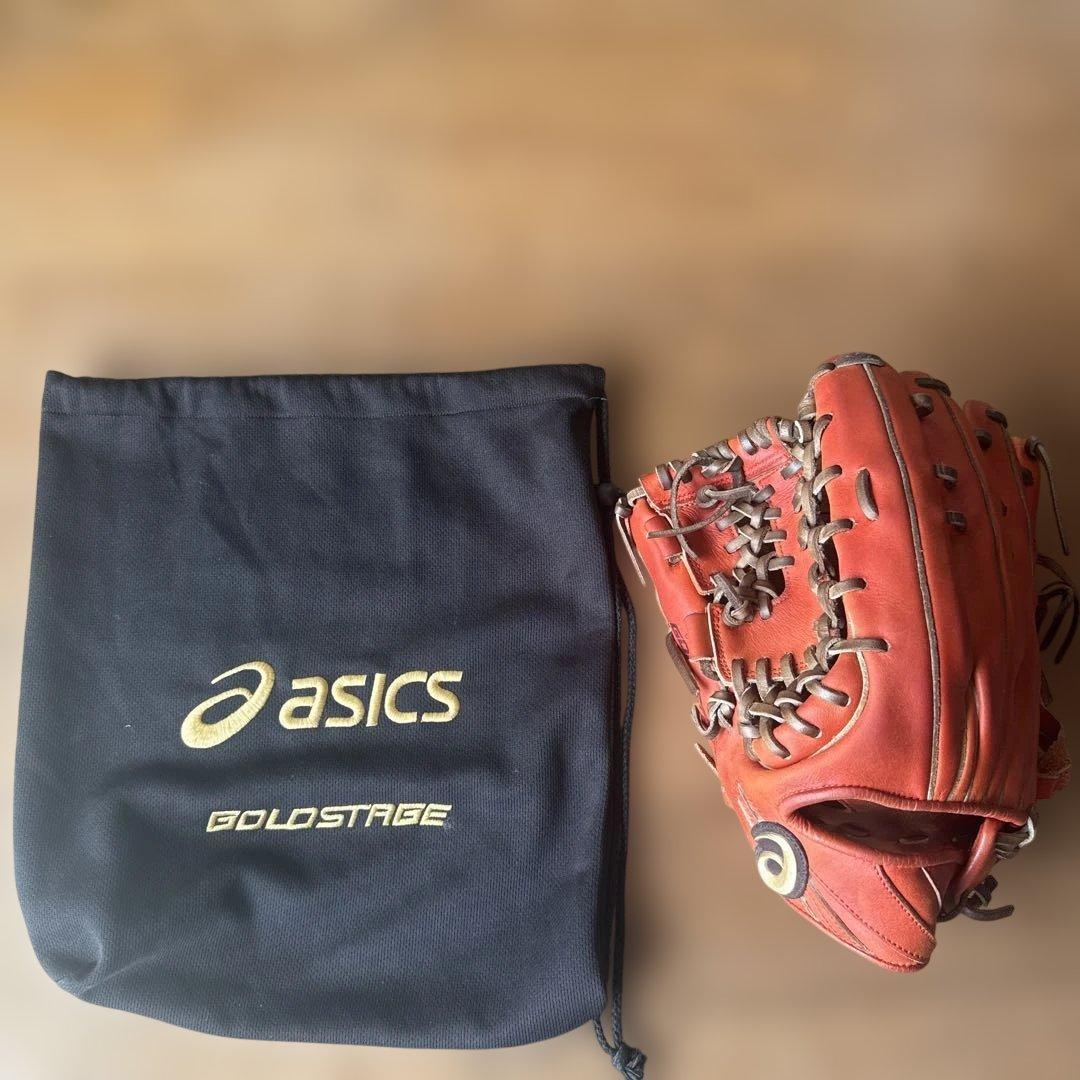 アシックス　ゴールドステージ　外野用グローブ　軟式用　左用（⚠️値下げ不可）