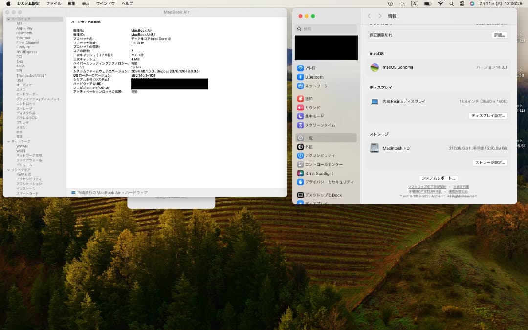 MacBook Air 2018 16GB/256GB 13インチ