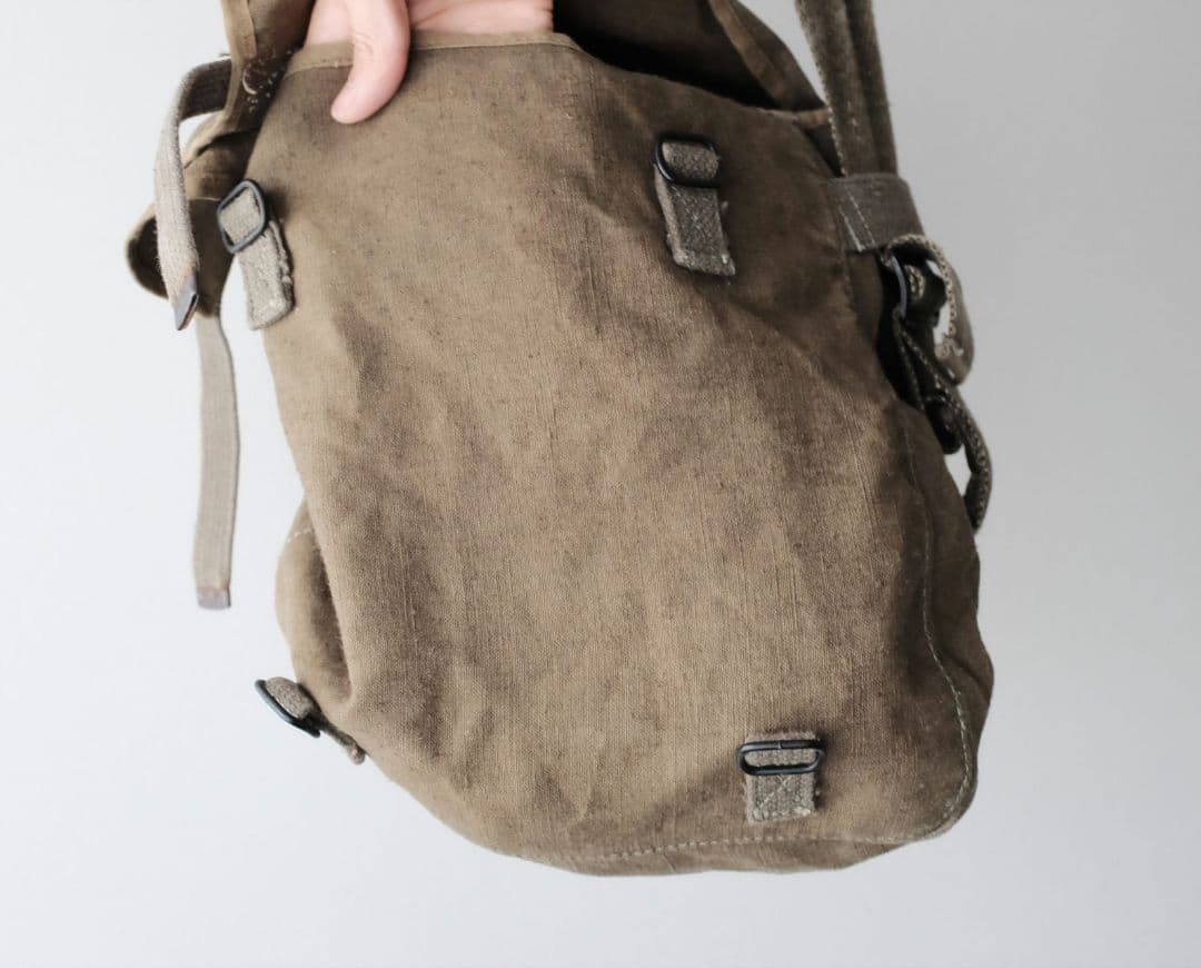 フランス軍 リネンショルダーバッグ
