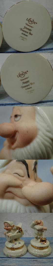 RU-6391 LENOX ディズニー白雪姫＆七人の小人 小物入れ8点セット