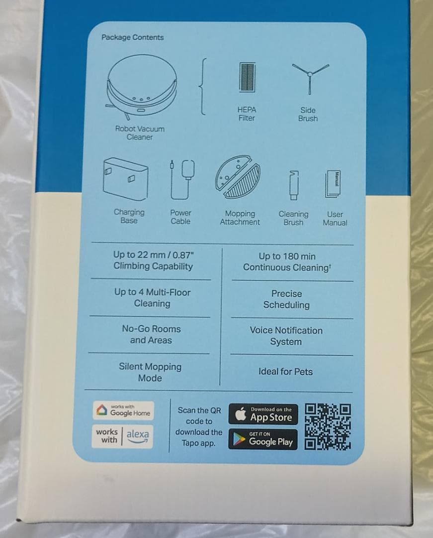 Tapo 薄型ロボット掃除機 TP-Link Tapo RV20 Max