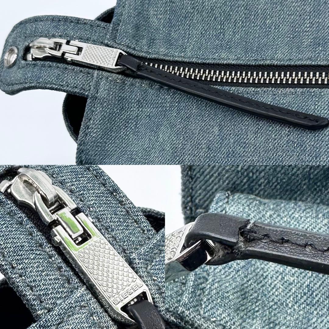 使用少✨DIESEL ディーゼル 2way デニムバッグ キルティング ブルー系