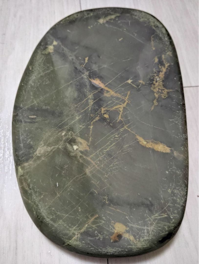 端渓硯 ◆旧老坑水巖・魚脳砕凍・胭脂暈・金綫の極美石◆坑仔巖旧坑◆唐木箱◆ 九吋