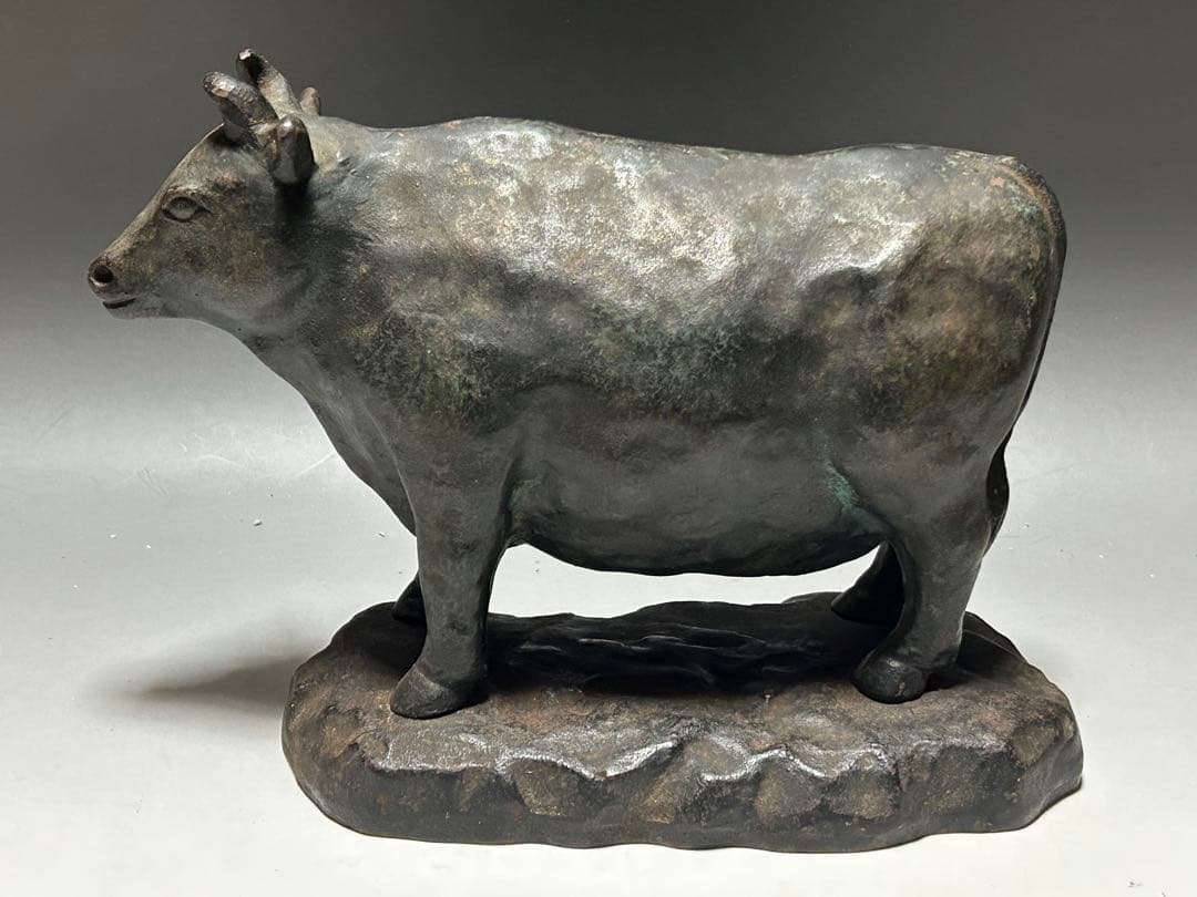 牛肉　部位　金属製　牛 置物 部位名　肉屋　昭和レトロ　ビンテージ