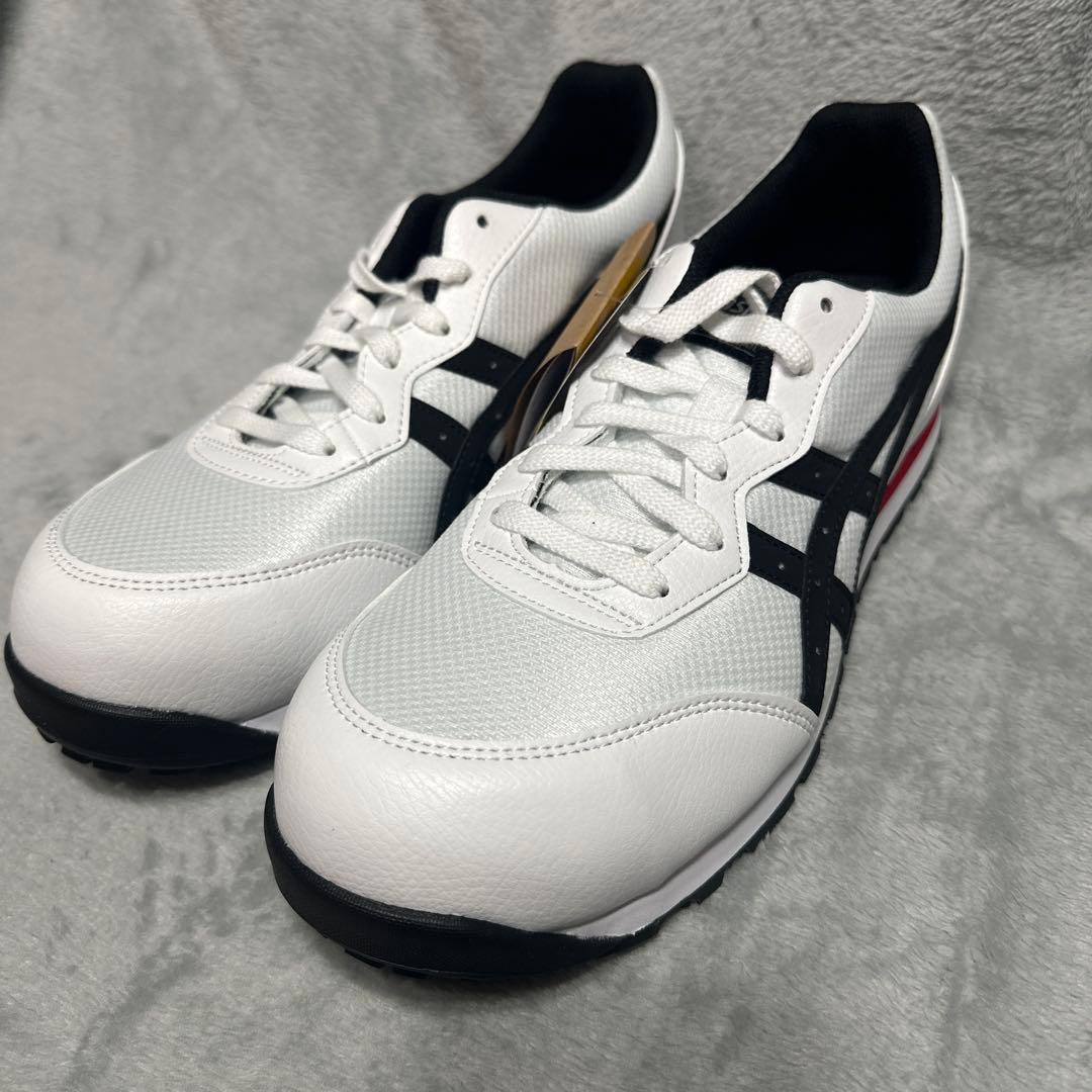 ASICS 安全靴ホワイト/ブラック/レッド