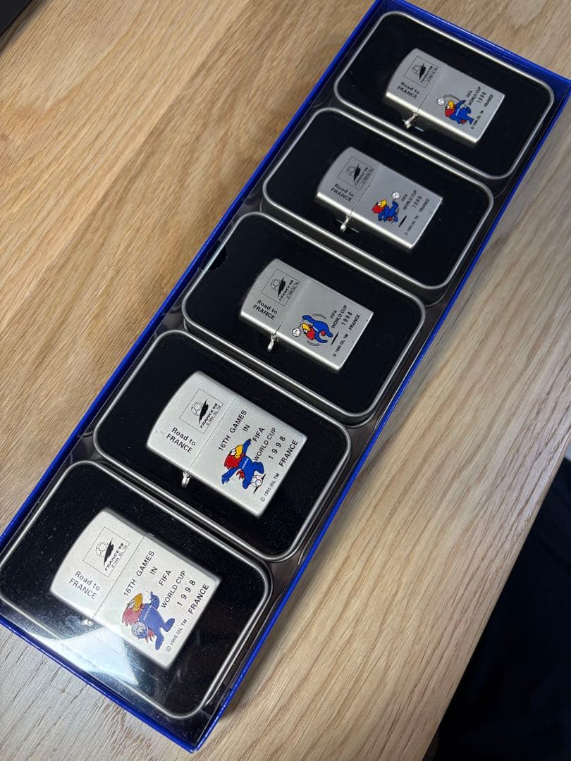 【貴重】FIFAワールドカップ 1998 FRANCE 98 ジッポ5個セット
