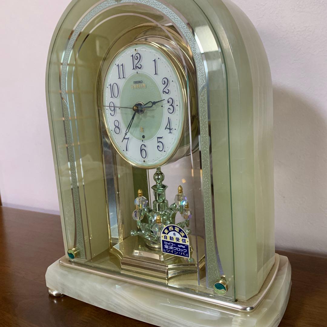 SEIKO セイコーエンブレム　電波置き時計 HW519M 動作確認済み