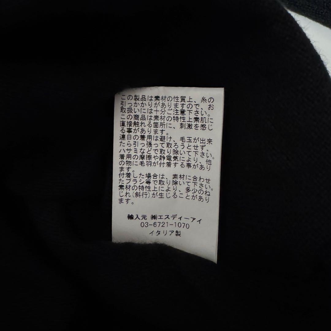 GRAN SASSO/グランサッソ 12ゲージ モックネックニット ブラック