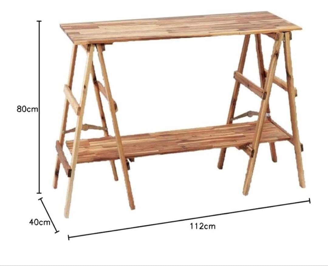 ビジョンピークス　キッチンテーブルアカシア キッチンラックVP160404I01
