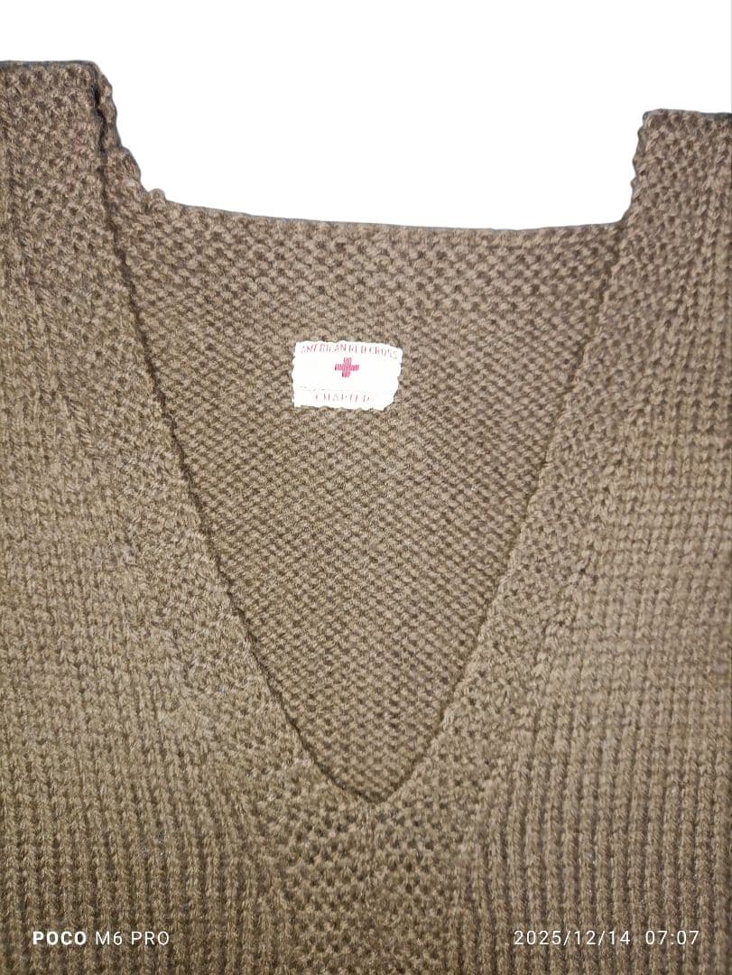 トップス 40s AMERICAN RED CROSS WOOL KNIT VEST