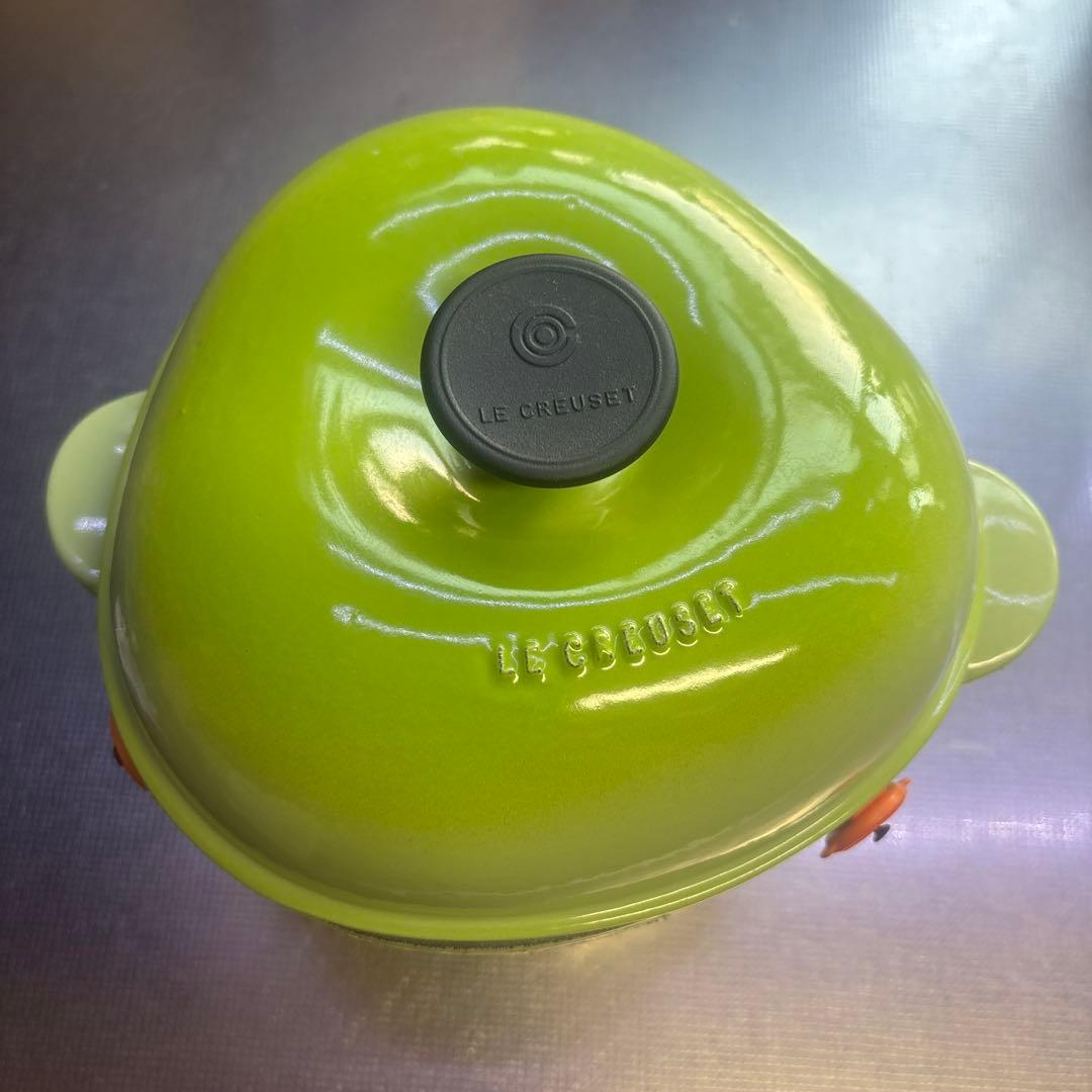 ルクルーゼ　グリーンアップル　お鍋　廃盤