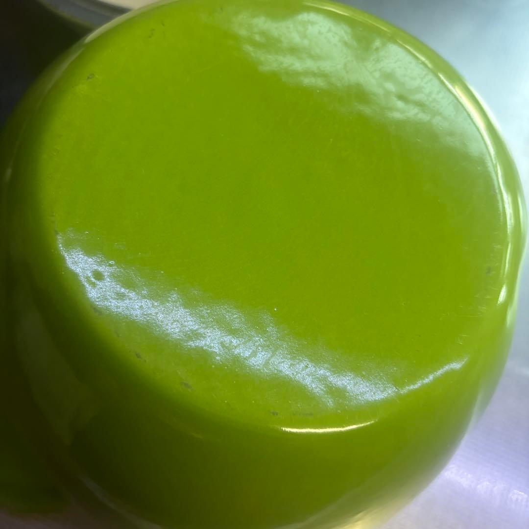 ルクルーゼ　グリーンアップル　お鍋　廃盤