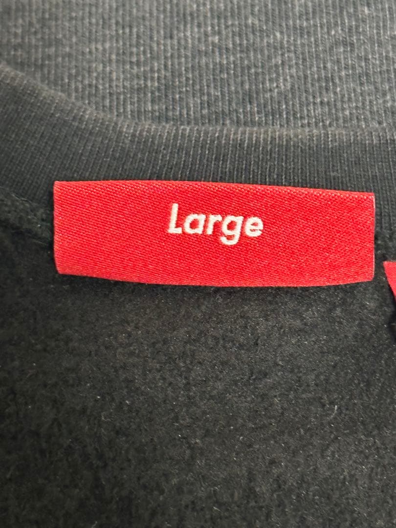 トップス Supreme Washed Box Logo Crewneck BLACK