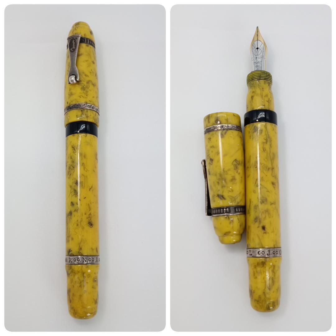 希少 マーレン ジャーナル K18 万年筆 2本まとめ イタリア製 マーブル