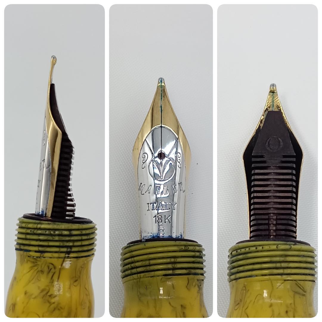 希少 マーレン ジャーナル K18 万年筆 2本まとめ イタリア製 マーブル