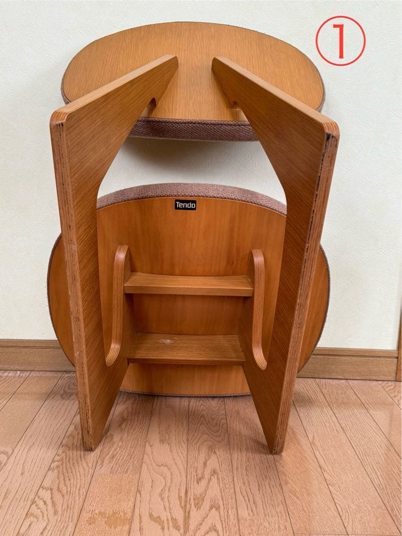 天童木工　低座椅子　5脚セット