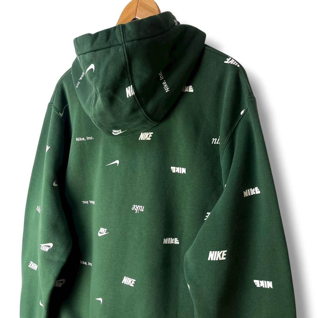 NIKE ナイキ スウェットセットアップ 上下セット スウッシュロゴ総柄 XL