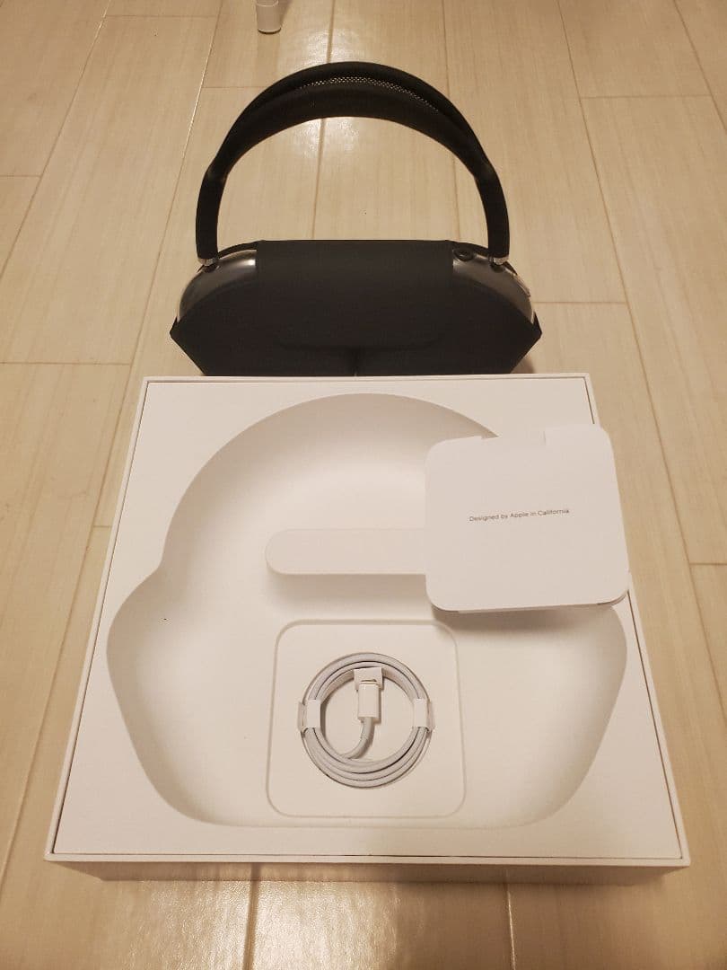 値下げ【Apple正規品・美品】Air Pods Max スペースグレー 箱付き