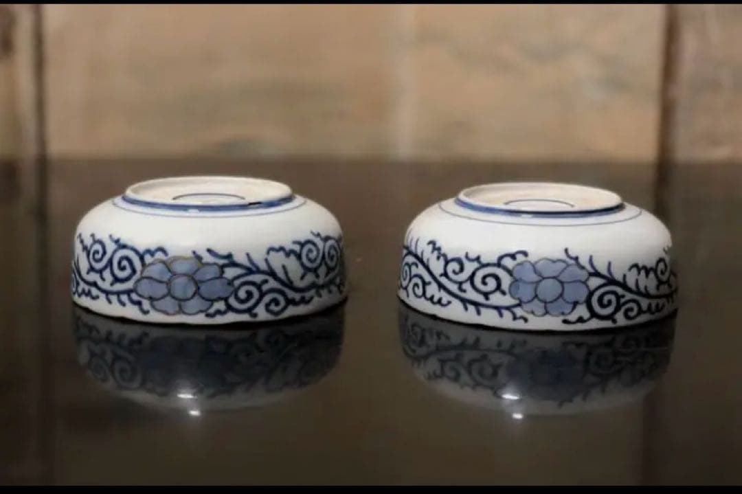 上手物 古伊万里 金彩錦 春寒鉢 膾皿 中鉢 2客
