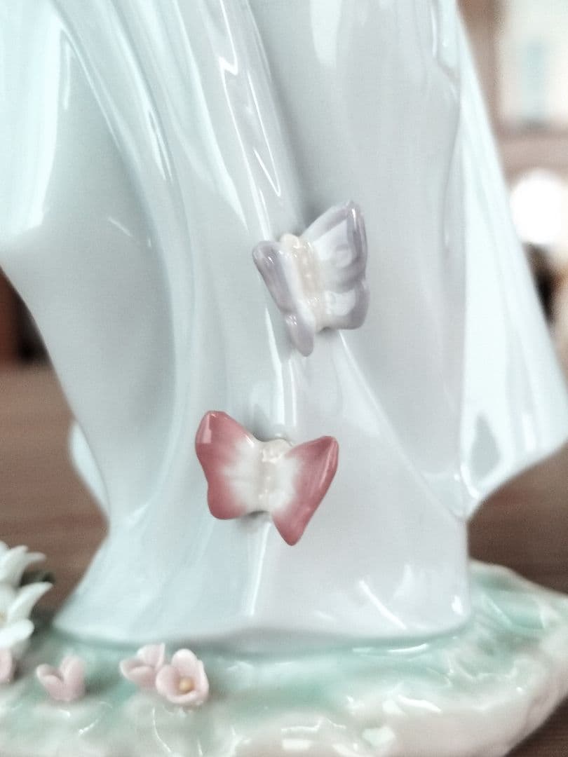 LLADRO リヤドロ(蝶とお友達) 　作家サイン入り＃6963