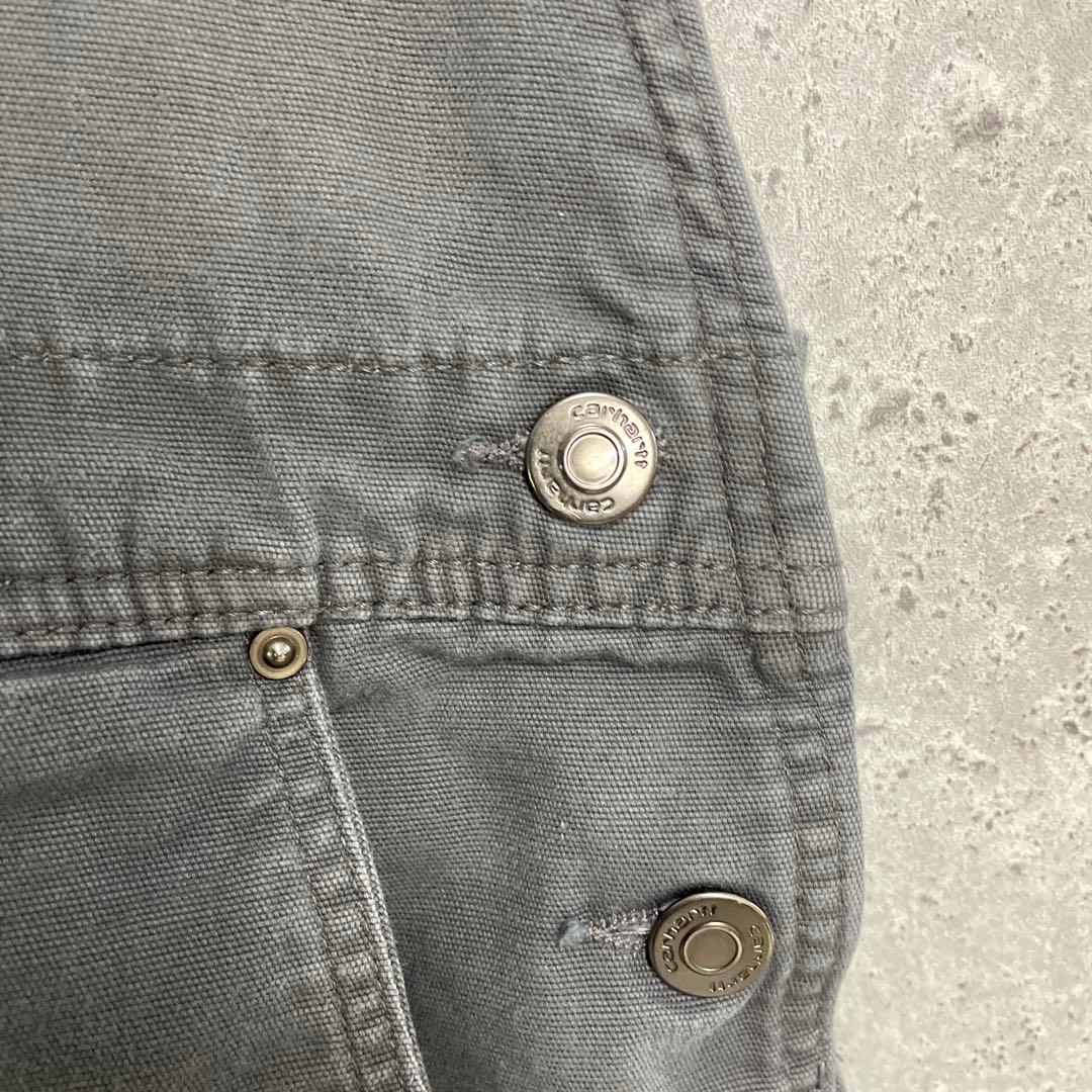 カーハート　オーバーオール　ダブルニー　ビックサイズ　グレー　W46 L34