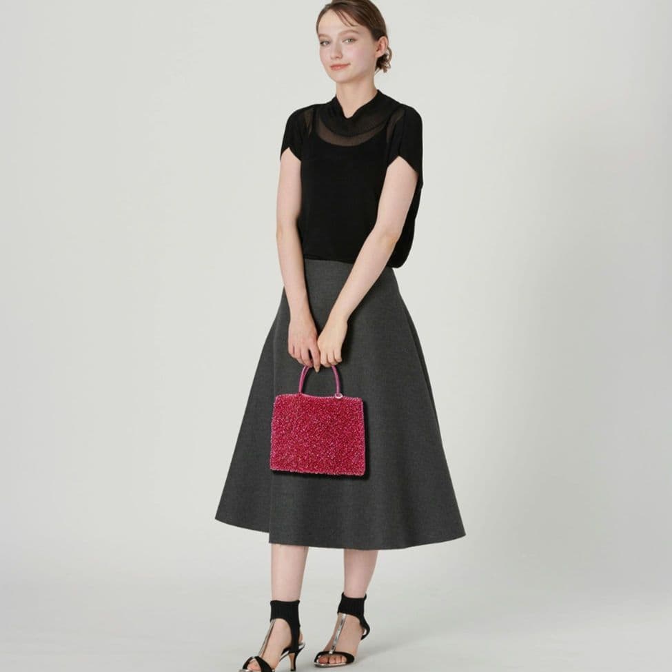 アンテプリマ スタンダード スクエア ミディアム シルバーピンク バッグ