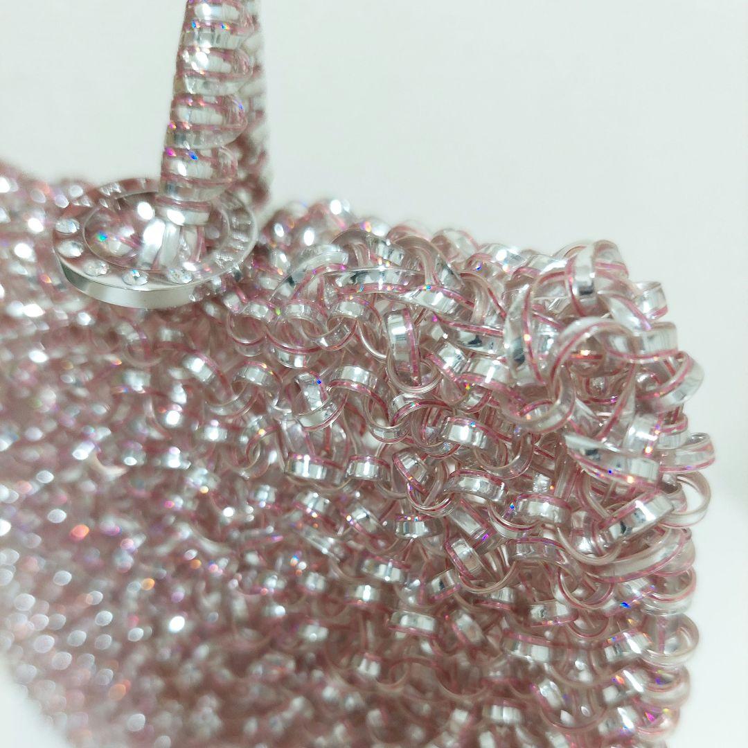 アンテプリマ スタンダード スクエア ミディアム シルバーピンク バッグ