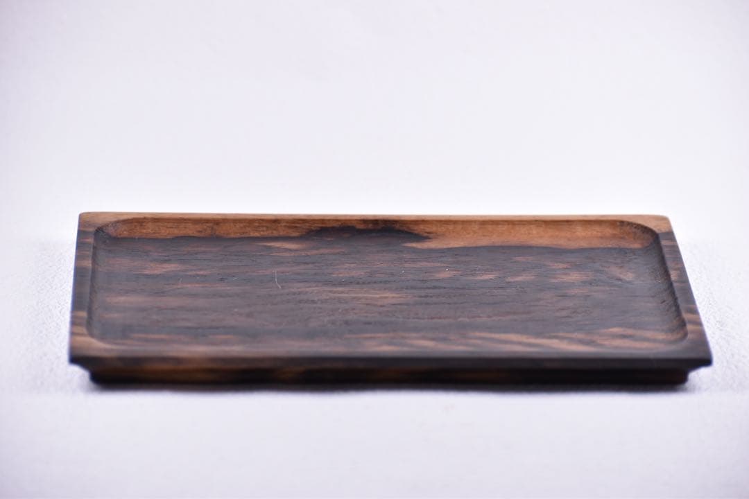 No.339黒柿孔雀杢のトレー