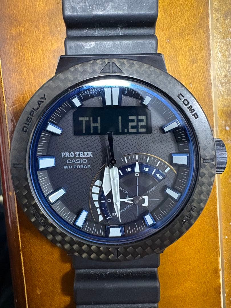 カシオ腕時計プロトレックアングラーライン 電波ソーラー PRW-73X-1JF