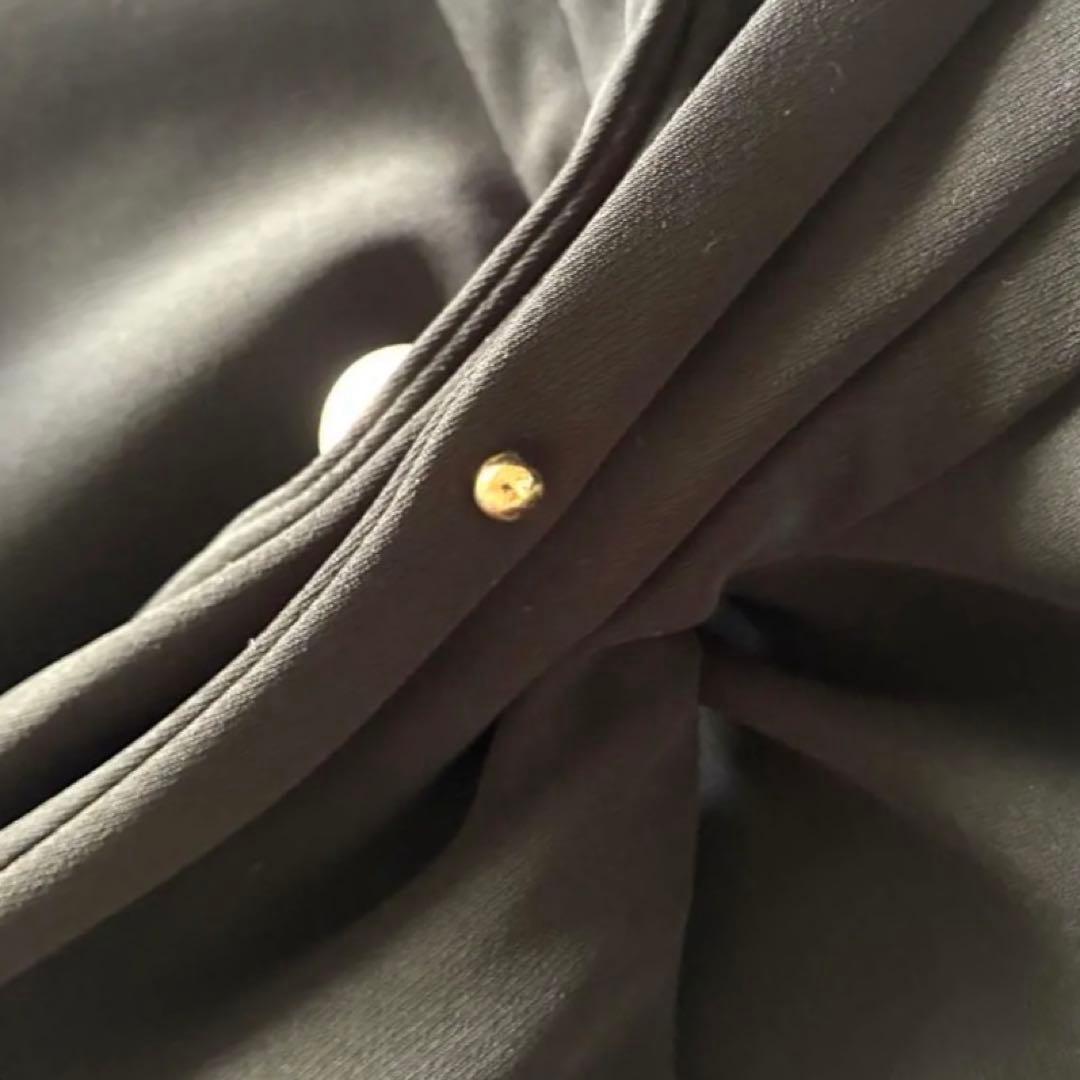 ボーダーズアットバルコニー　パールボウタイ ブラウス　ブラック　36