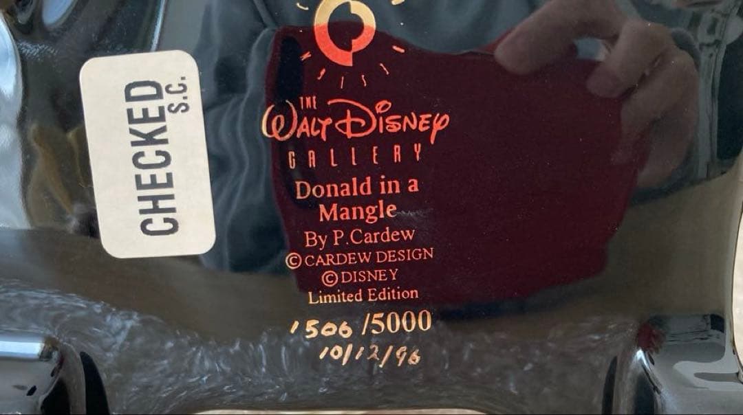 Paul Cardew作 ドナルドダック　ティーポット限定5000点