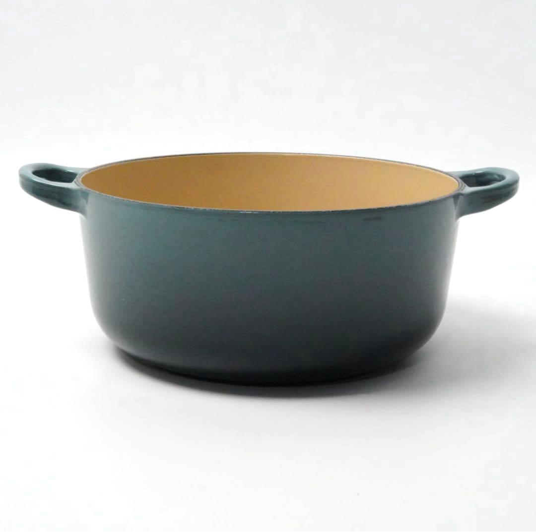【美品】LE CREUSET　ココット ロンド オーシャン　20cm