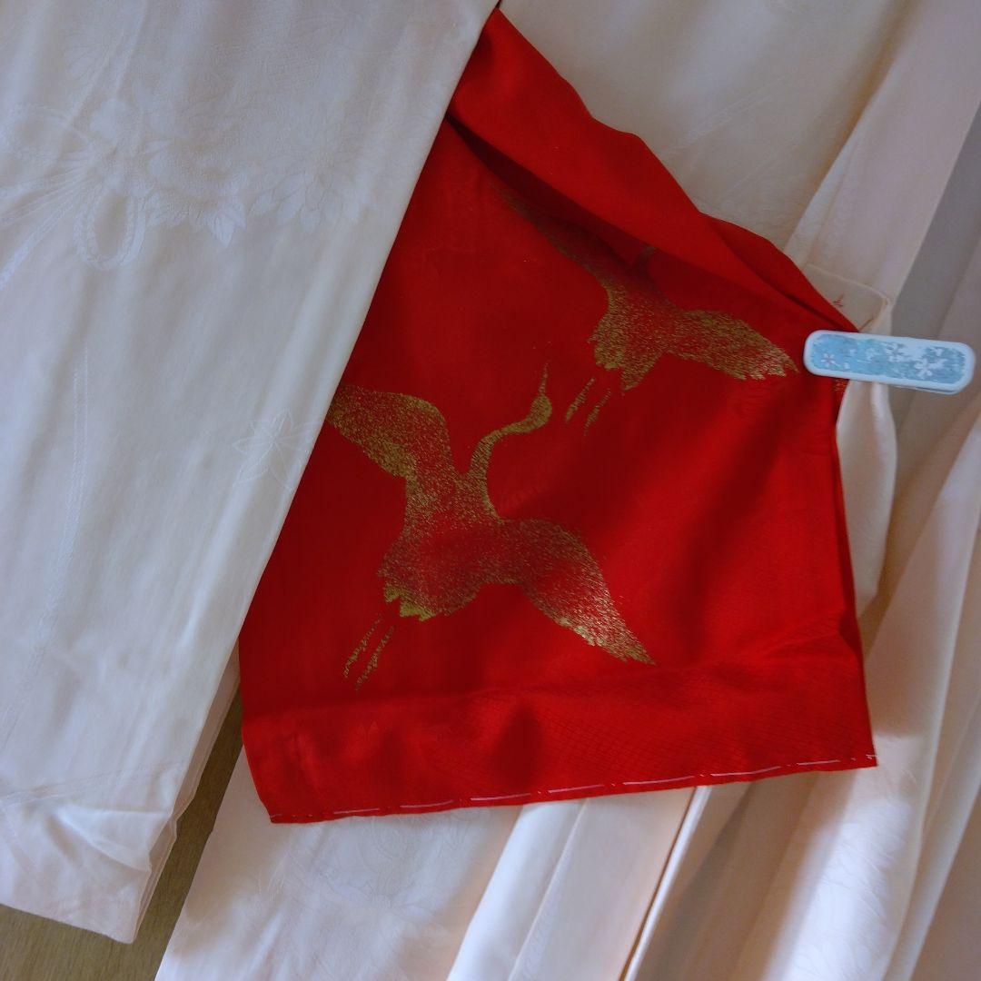 未使用　十三参り用着物　長襦袢　　袷　正絹　保管品