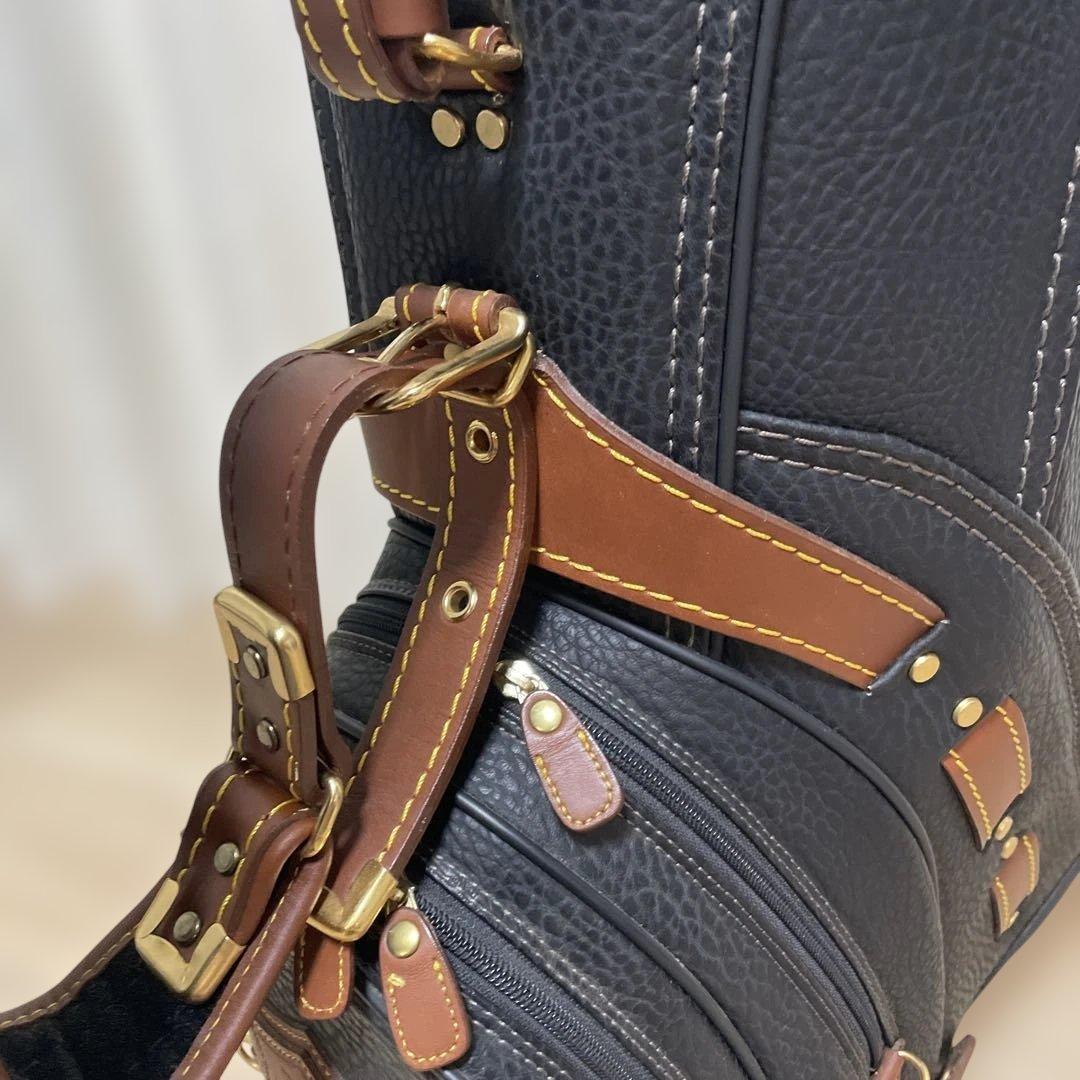 希少品 美品 HONMA ホンマ 本間 クラシック 本革 レザー キャディバッグ