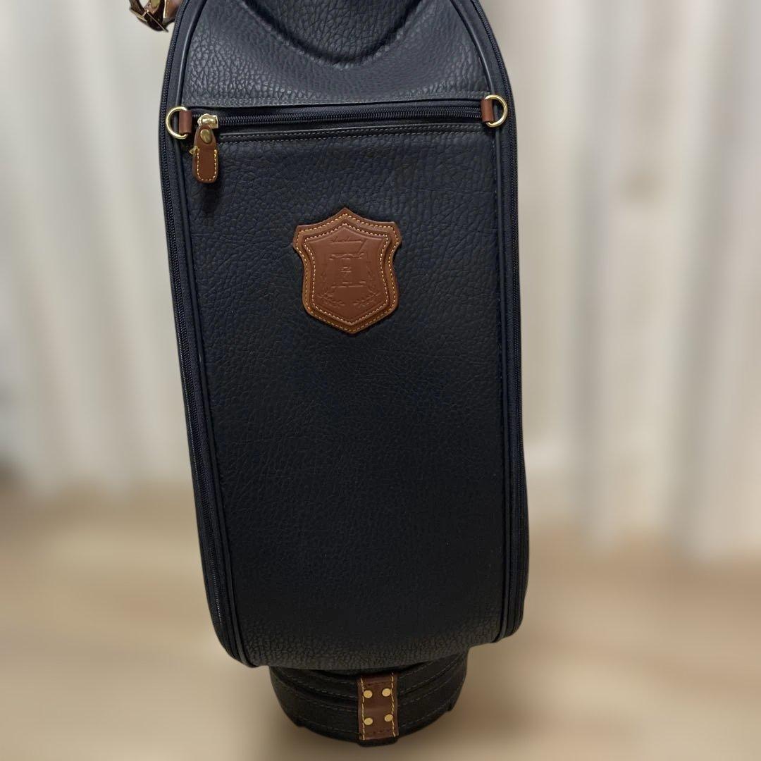 希少品 美品 HONMA ホンマ 本間 クラシック 本革 レザー キャディバッグ