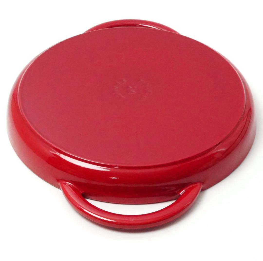 【美品】ストウブ staub ピュアグリル ラウンド 26cm チェリー