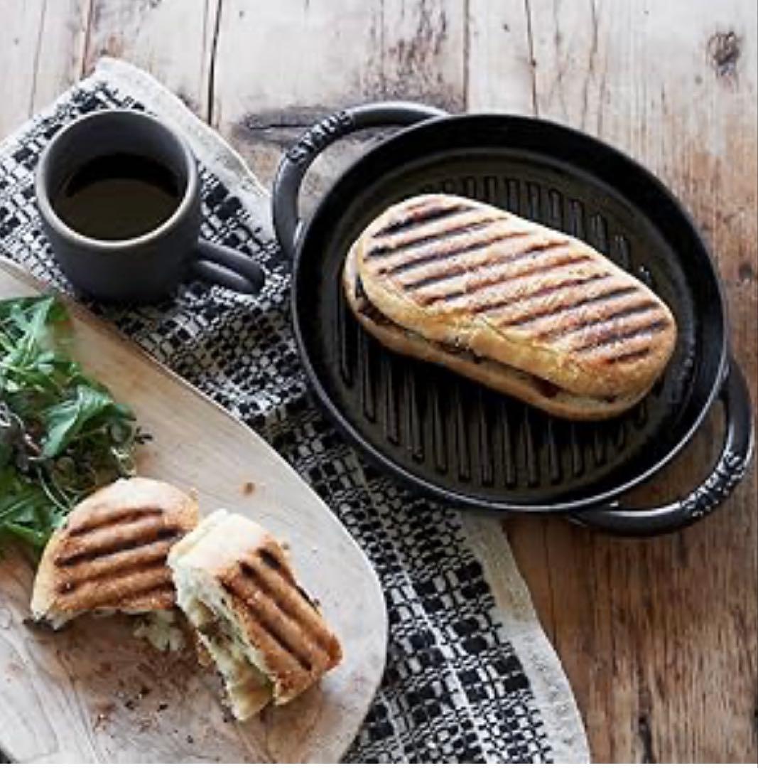 【美品】ストウブ staub ピュアグリル ラウンド 26cm チェリー