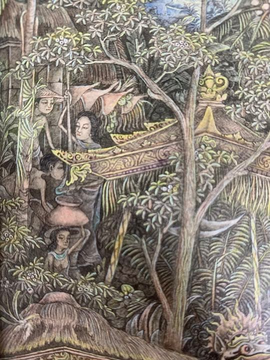 バリ　絵画　ウブド　オダラン