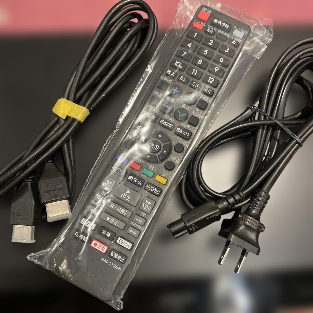 シャープ BD-W570 12倍録 1000GB換装！新品リモ等フル装備 完動品