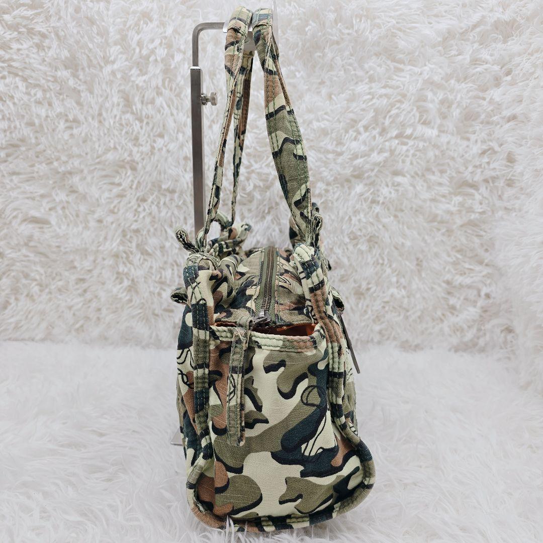 ✨00s y2k✨DIESEL ディーゼル 迷彩柄 コットン ショルダーバッグ