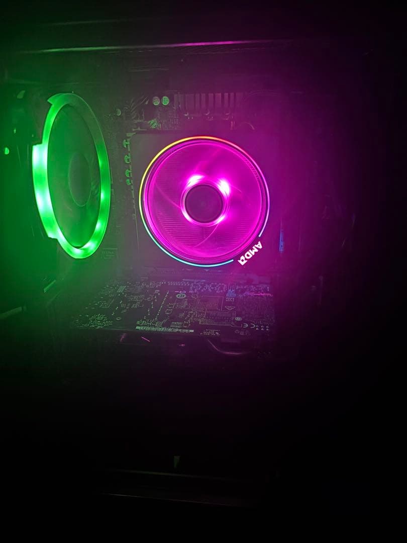 最終値下げ！派手に光る！自作ゲーミングPC 新品M.2SSD、RYZEN5