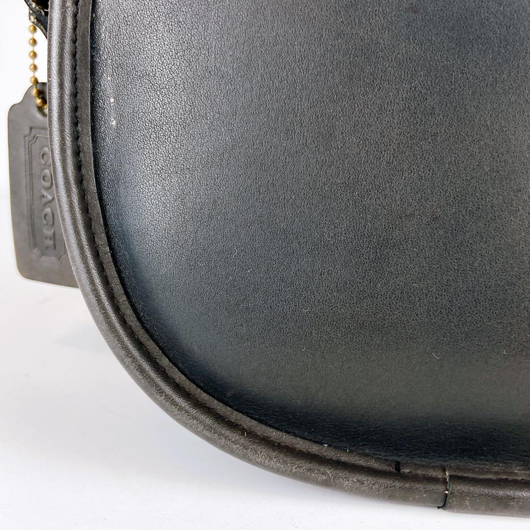 オールドコーチ ターンロック ヴィンテージ ダークグレー ショルダーバッグ