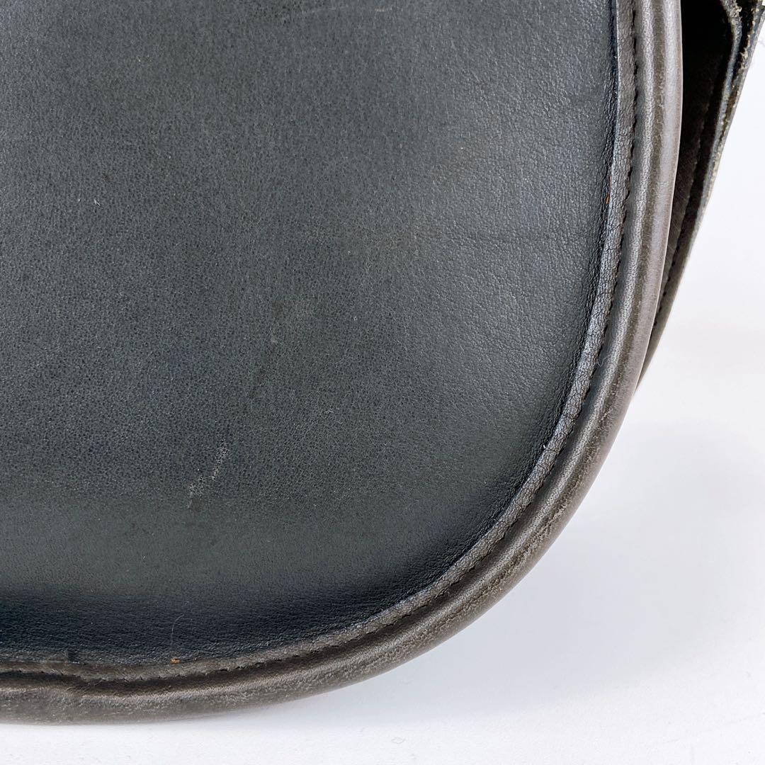 オールドコーチ ターンロック ヴィンテージ ダークグレー ショルダーバッグ