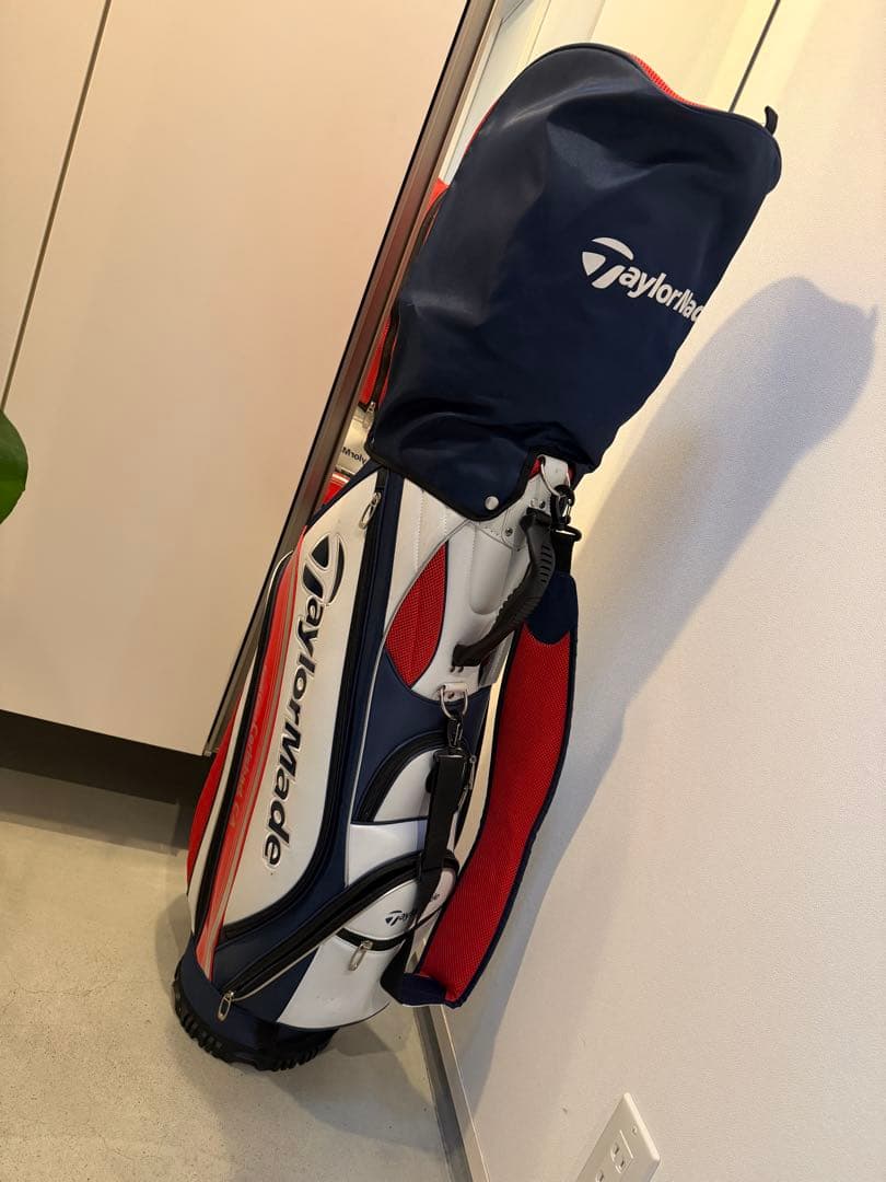 TaylorMade キャディバッグ ホワイト/ネイビー/レッド