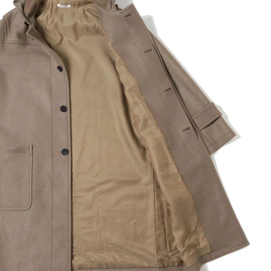 ジャケット・アウター AURALEE WOOL SILK MELTON DUFFLE COAT