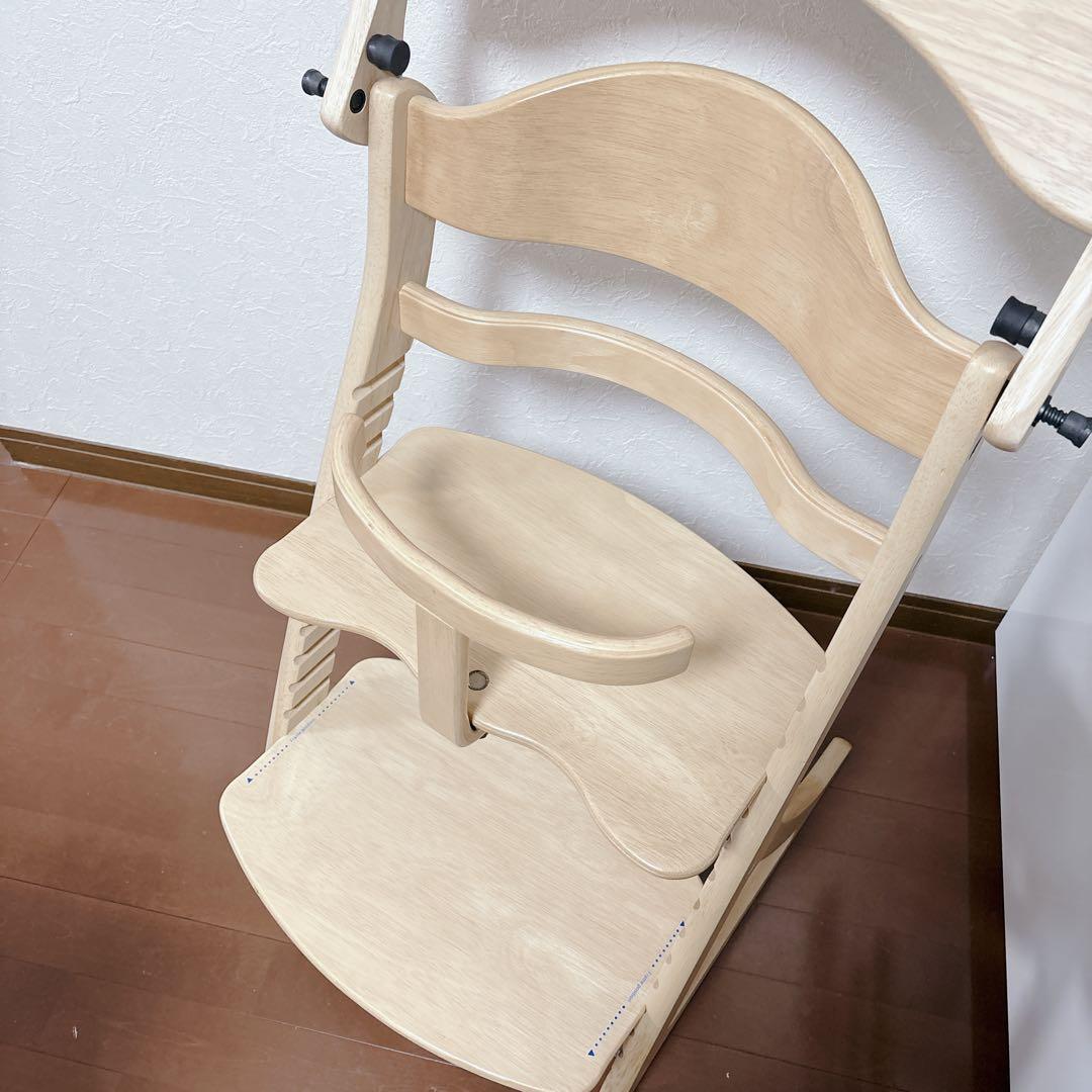 【極美品】大和屋 すくすくチェアプラス テーブル＆ガード付