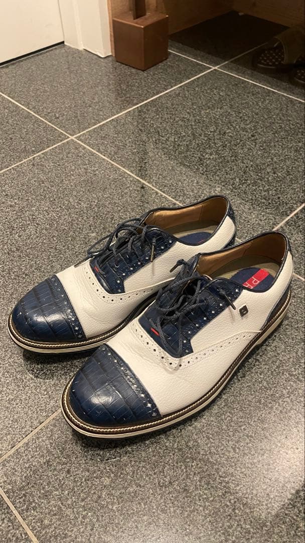 フットジョイ　ゴルフシューズ　プレミア　ターロウ　ドライジョイズ　バイカラー