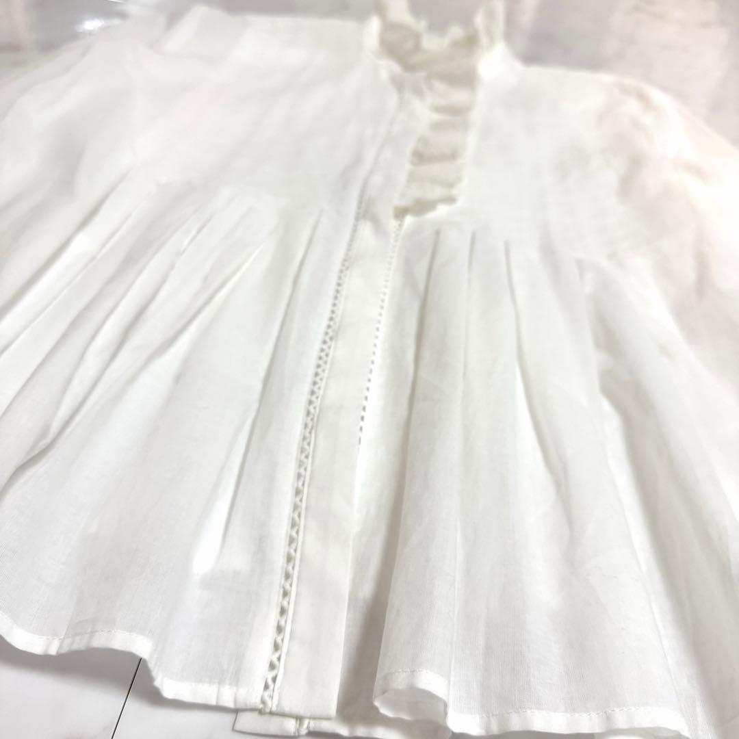 【未新品タグ付】2025✨️完売品✨️ローブブラン ジオメトリック レース ブラウス